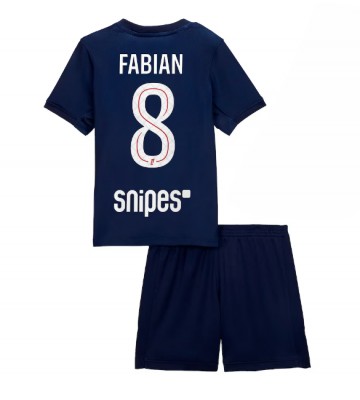 Paris Saint-Germain Fabian Ruiz #8 Hjemmebanetrøje Børn 2025-26 Kortærmet (+ Korte bukser)
